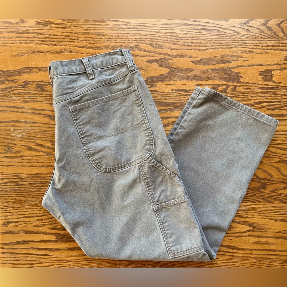 Rustler Carpenter Pants.  No size tags (measurements below)